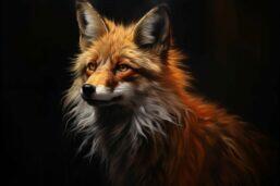 Glasschilderij - Exclusive - Liggend - Vos Tox - meubelboutique.nl