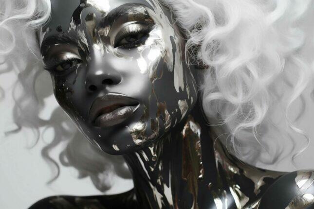 Glasschilderij-Exclusive-Liggend-Vrouw-Zilver-Finn-meubelboutique.nl-34847455 Glasschilderij - Exclusive - Liggend - Vrouw Zilver Finn - meubelboutique.nl