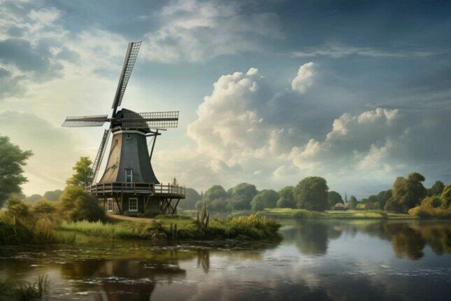 Glasschilderij-Exclusive-Liggend-Windmolen-Natuur-meubelboutique.nl-34846277 Glasschilderij - Exclusive - Liggend - Windmolen Natuur - meubelboutique.nl