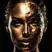 Glasschilderij - 100x150 / 80x120 / 60x90cm (liggend) - Exclusive - Golden Beauty - meubelboutique.nl