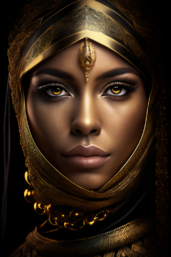 Maya Arab Princess - Exclusive - Glasschilderij - meubelboutique.nl