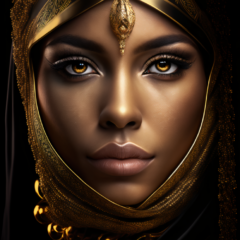 Maya Arab Princess - Exclusive - Glasschilderij - meubelboutique.nl